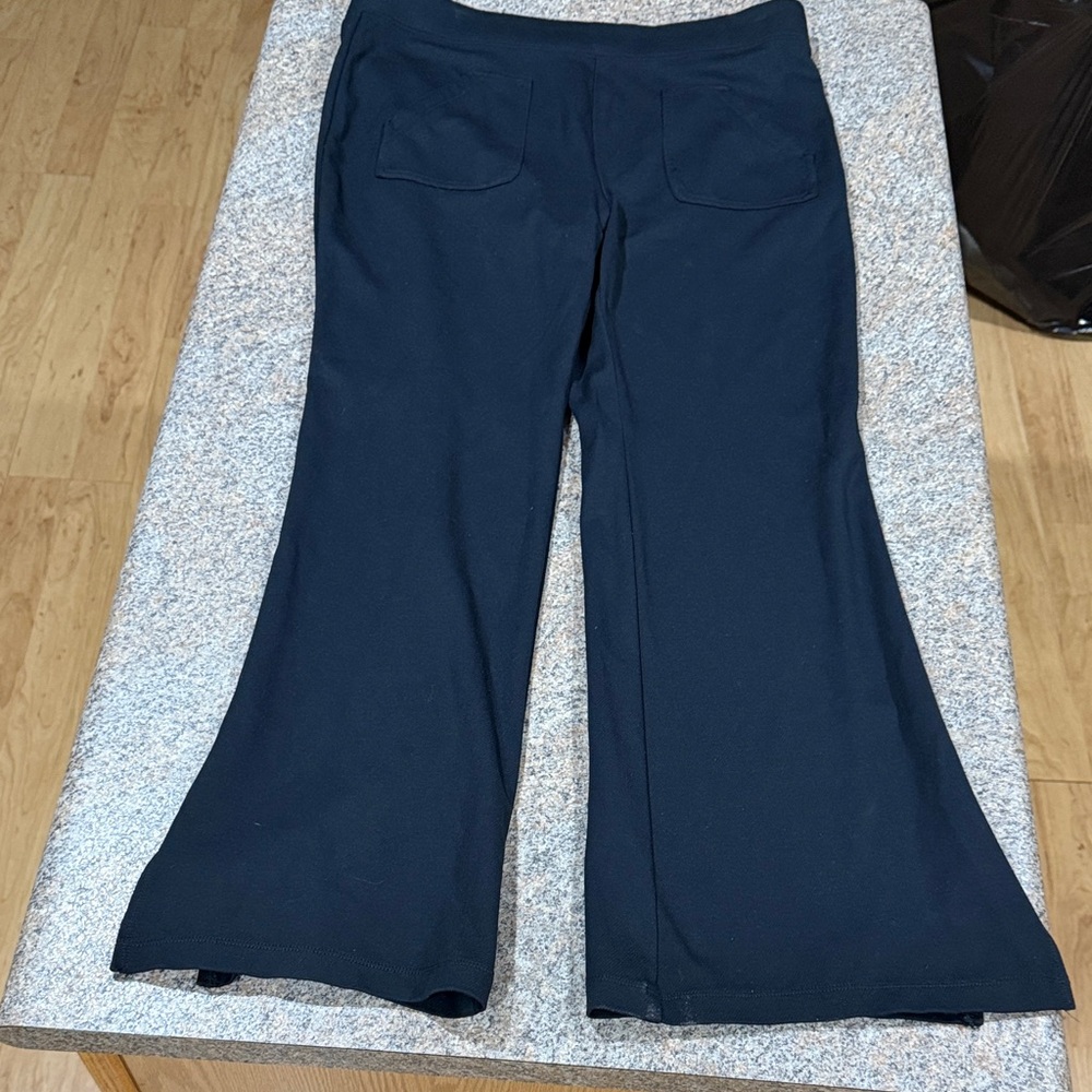 Maeve by Anthropology Women's Black Wide-Leg Pants size XL